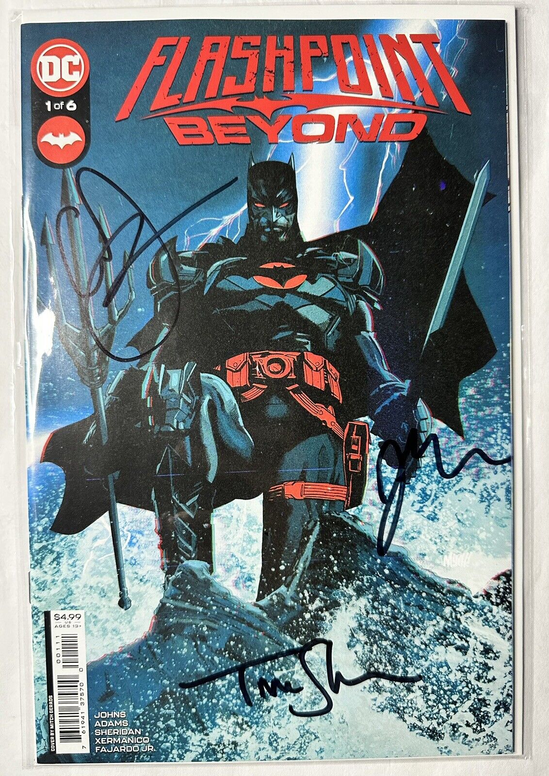 Flashpoint Beyond 1 (2022)  Signed with CoA Signed by Johns, Adams, and Sheridan