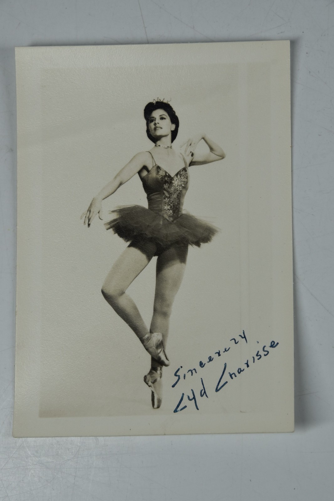 Vintage Cyd Charisse Autographed 5x7\