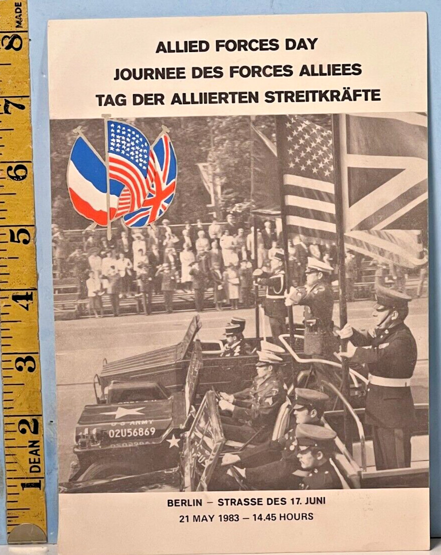 1983 May 21 Allied Forces Day Program of Events