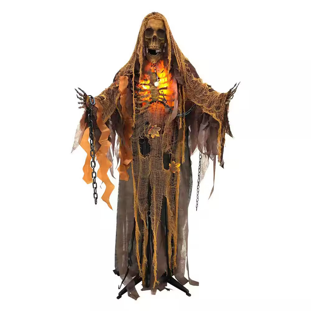5.2 ft. LED Standing Sonic Reaper Halloween Animatronic 5.2 ft. LED Standing Sonic Reaper Halloween Animatronic