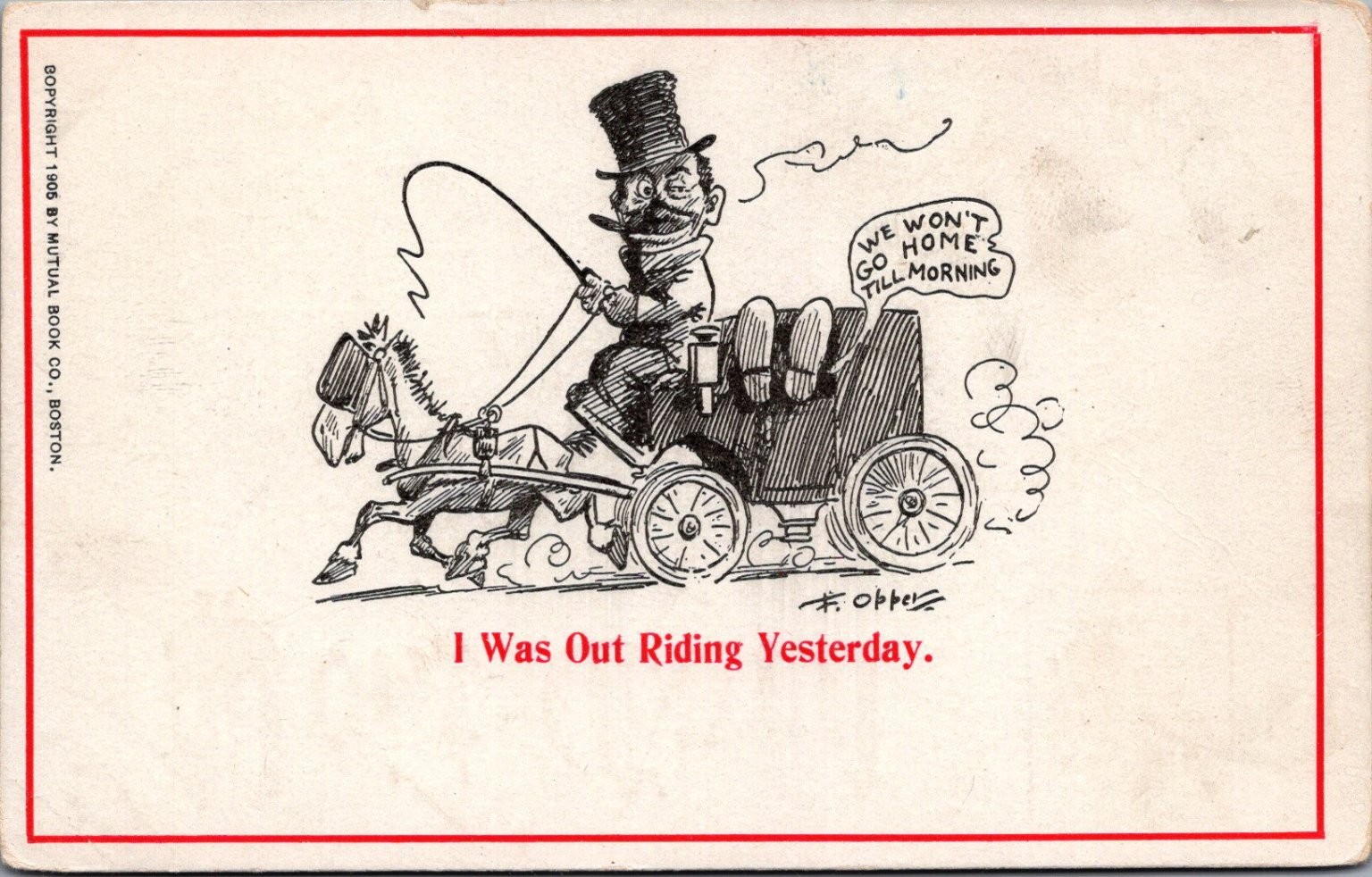 1905 F. Opper Cartoon Postcard: \ 1905 F. Opper Cartoon Postcard: \