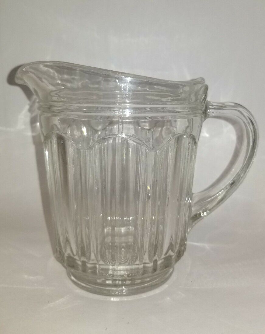 Vintage Clear Glass CREAMER Pitcher Small 5\