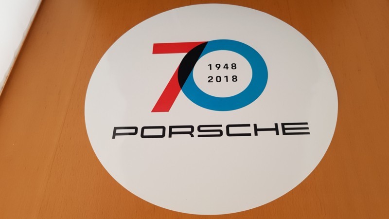 70 Years of PORSCHE 1948 - 2018 Historic Motoring Sticker decal 3