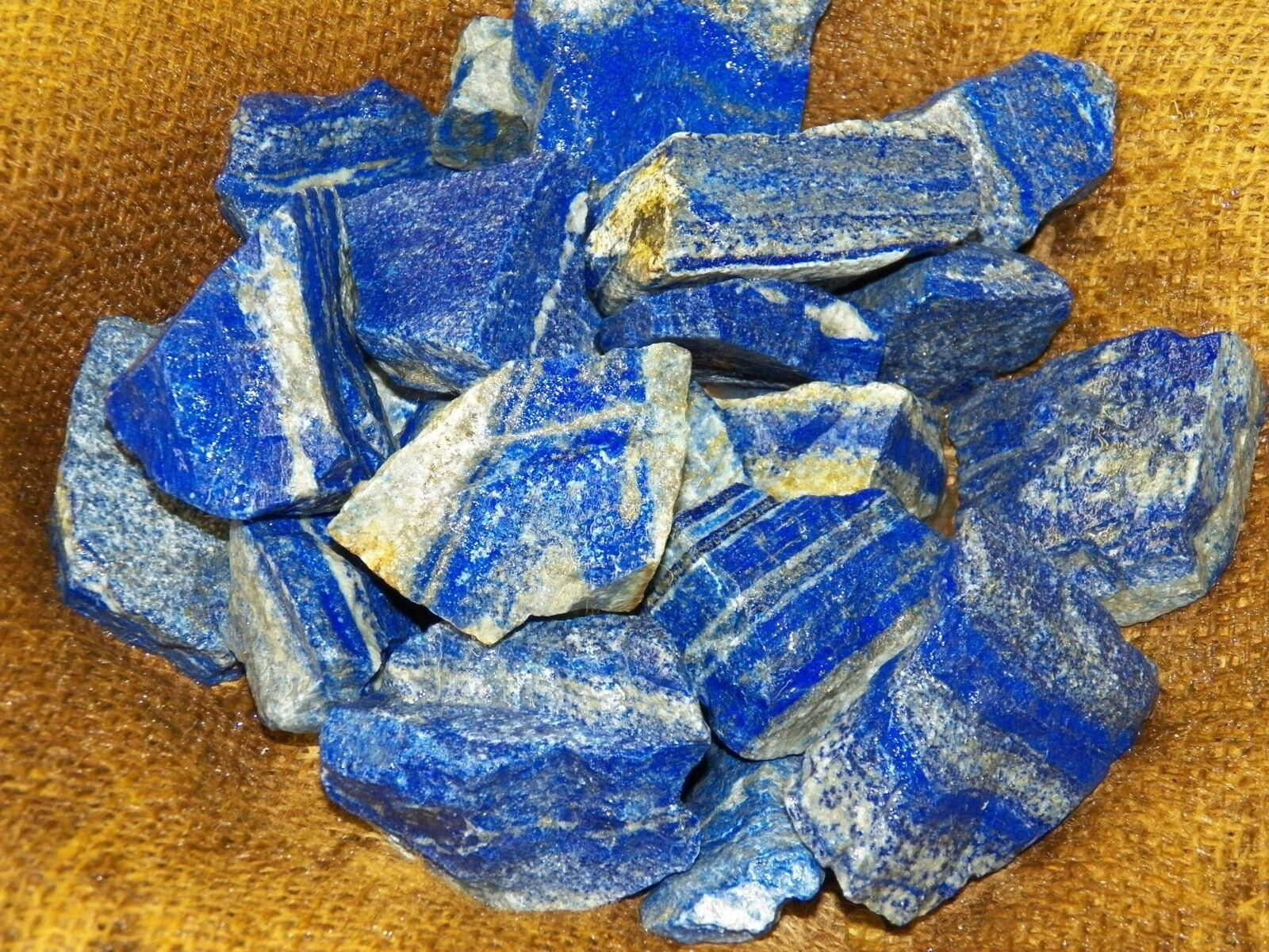 3000 Carat Lots of High End Lapis Rough - Plus a FREE Faceted Gemstone