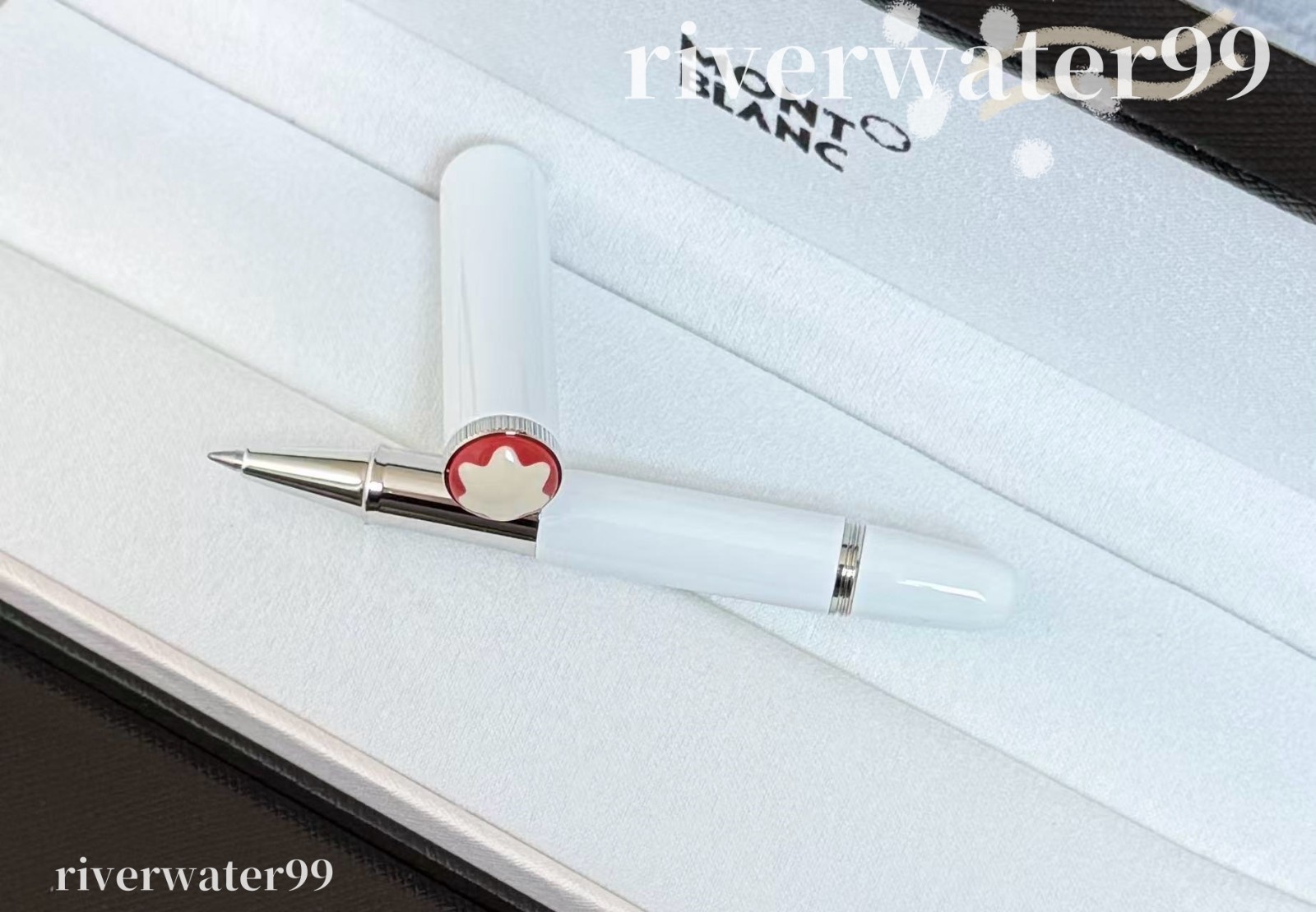 Montblanc Schreiberling Baby Resin Mini White Ballpoint pen Gift Box Montblanc Schreiberling Baby Resin Mini White Ballpoint pen Gift Box