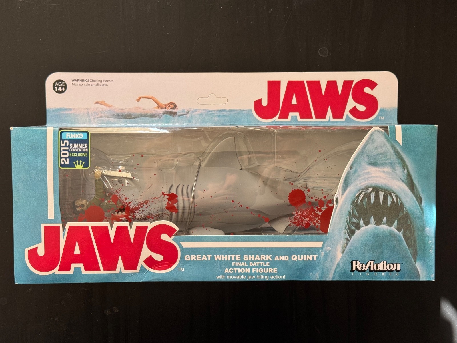 Funko ReAction JAWS Great White Shark & Quint Entertainment Earth Exclusive 2015 Funko ReAction JAWS Great White Shark & Quint Entertainment Earth Exclusive 2015