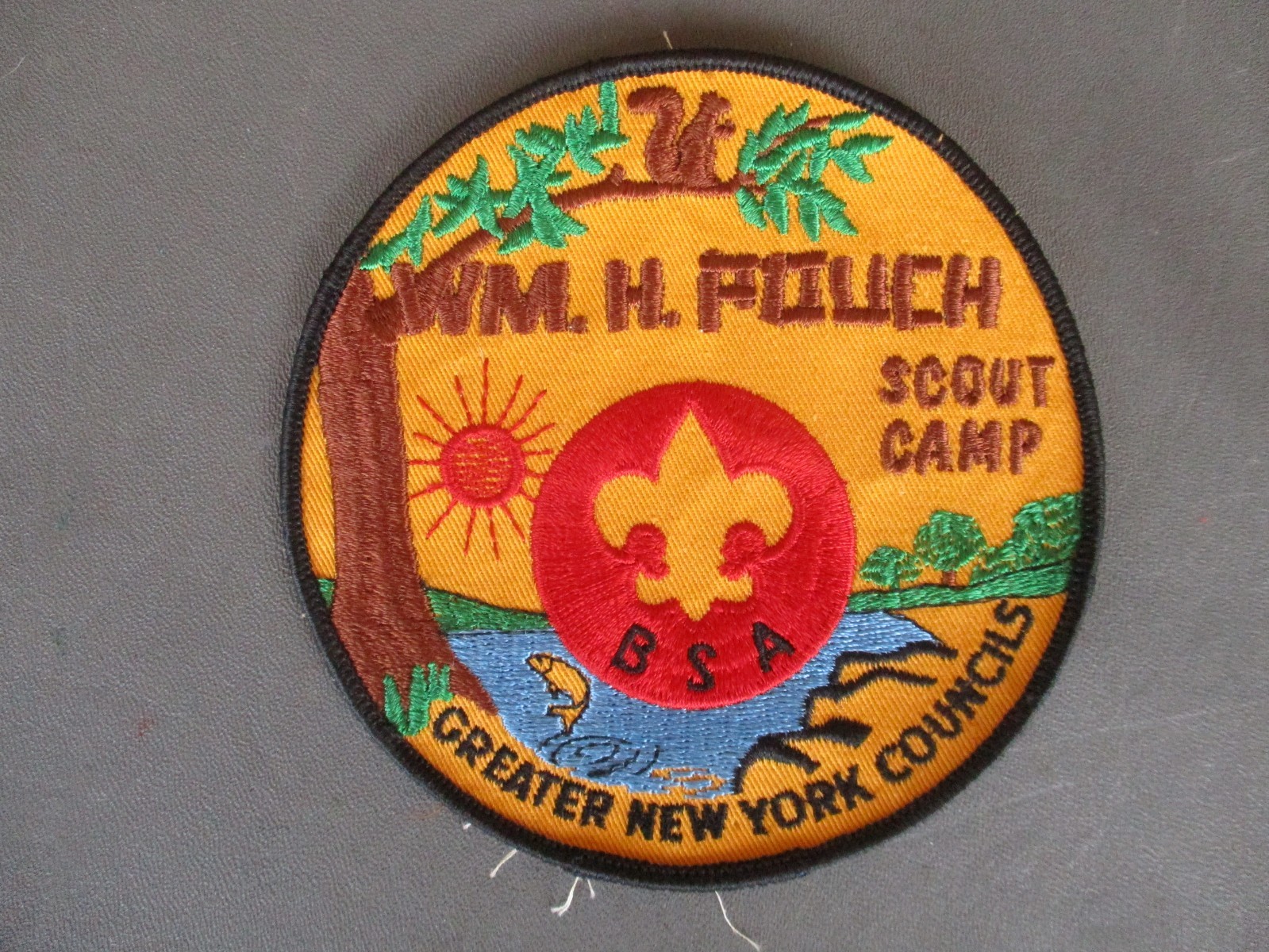 Vtg 60s 70s WM H POUCH SCOUT CAMP, Greater New York Councils, BSA Patch