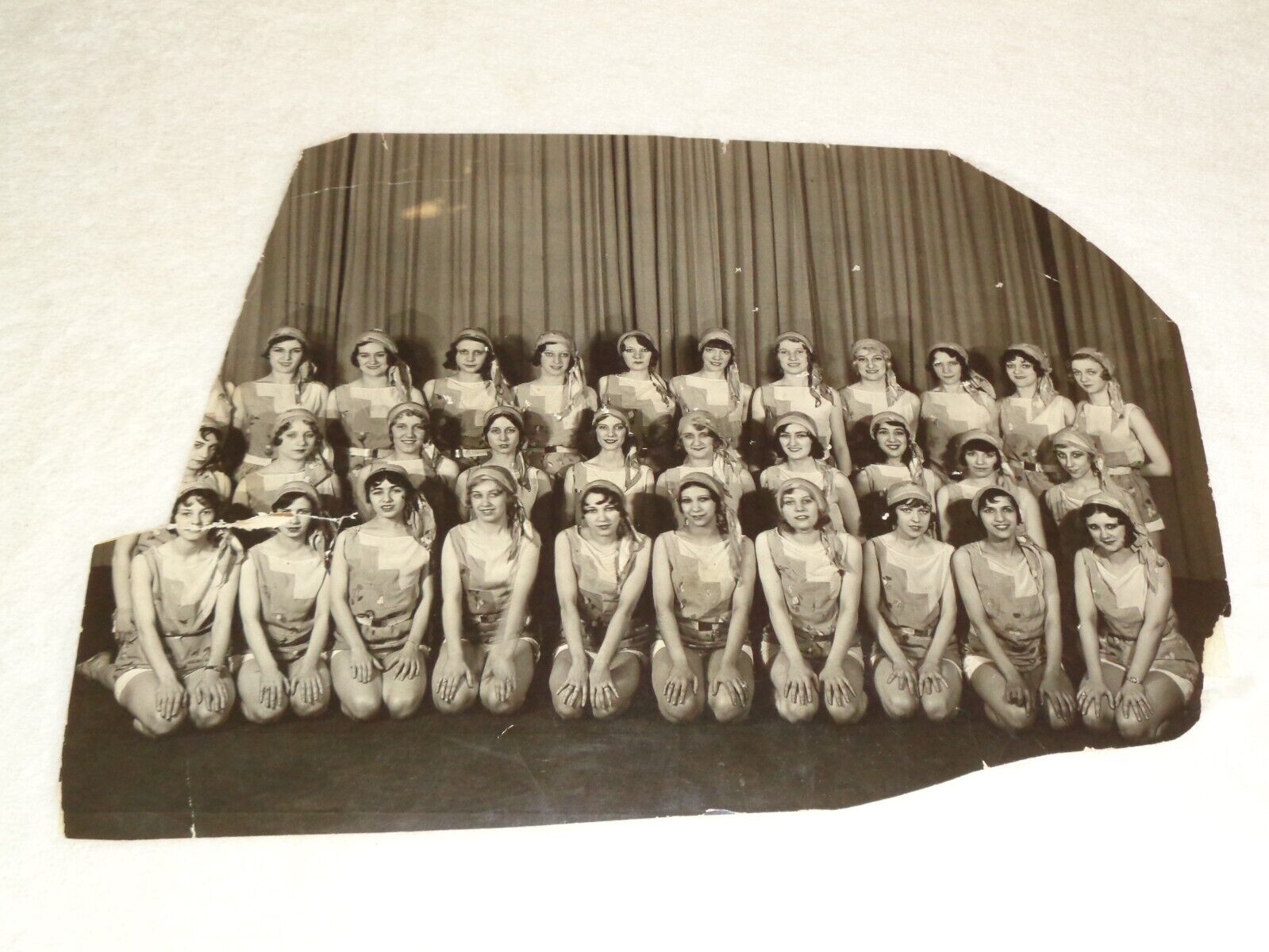 The 32 Roxyettes Broadway Dancing Pre-Rockettes 1920s NYC Rare Historical Photo
