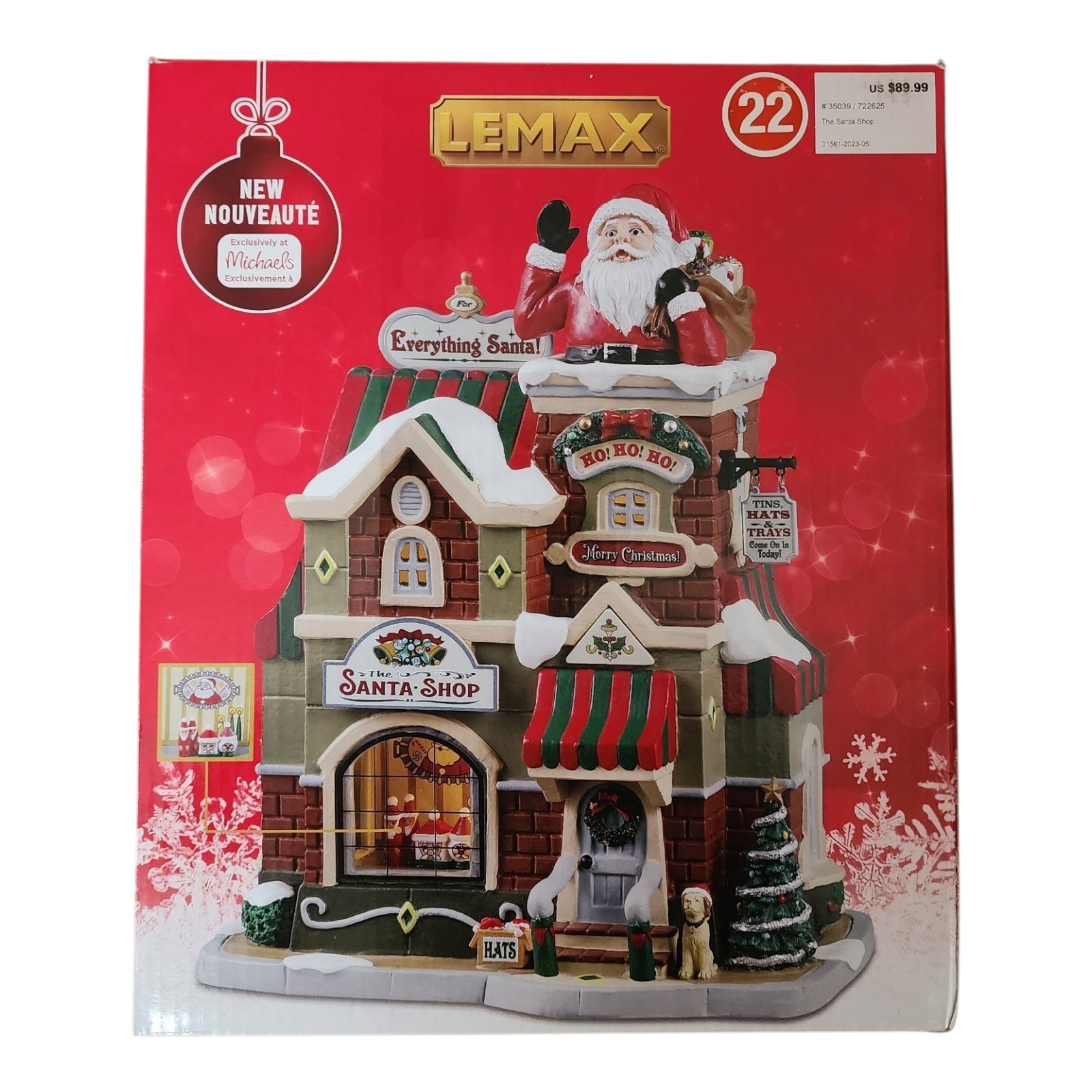 Lemax Santa's Shop 2023 Michael's Exclusive Retired New in Original Box Lemax Santa's Shop 2023 Michael's Exclusive Retired New in Original Box