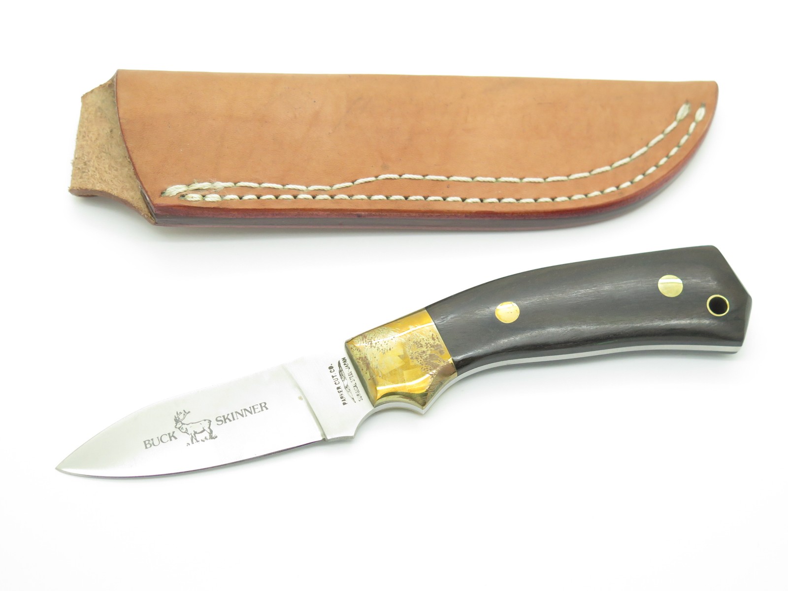 Vtg 1980s Parker Cut Co Tak Fukuta Seki Japan Skinner Fixed Blade Hunting Knife Vtg 1980s Parker Cut Co Tak Fukuta Seki Japan Skinner Fixed Blade Hunting Knife