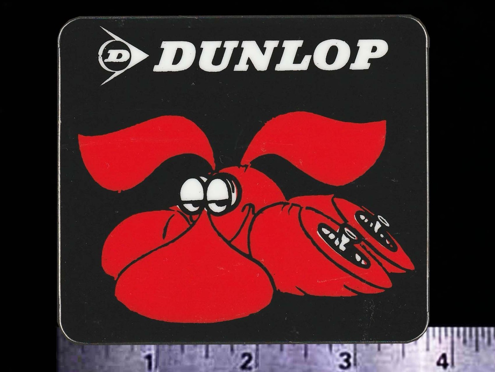DUNLOP TIRES - Original Vintage 1970\'s 80\'s Racing Decal/Sticker 3.75 inch size