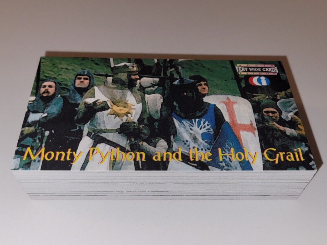 1996 MONTY PYTHON AND THE HOLY GRAIL Very Wide COMPLETE CARD SET 72 Widevision