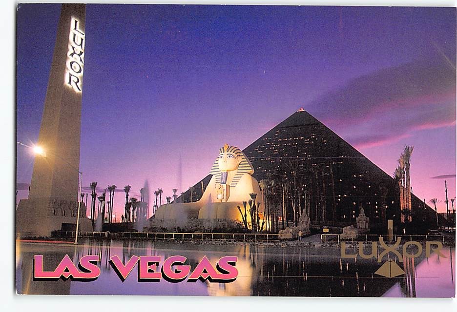 Postcard Entrance to Luxor Las Vegas Nevada USA