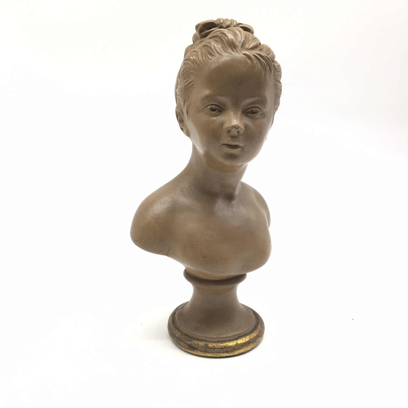 Vtg Houdon Borghese Bust of Louise Brongniart French Girl Terracotta Sculpture Vtg Houdon Borghese Bust of Louise Brongniart French Girl Terracotta Sculpture