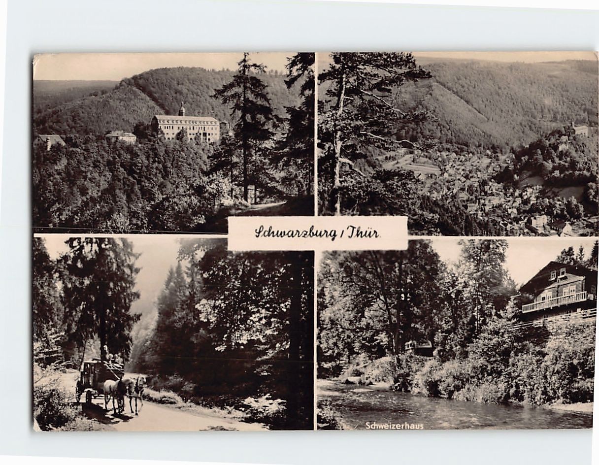 Postcard Schwarzburg Germany