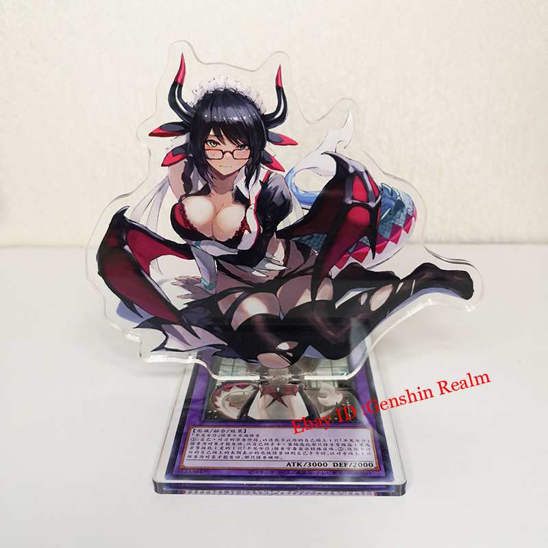 Anime Yu-Gi-Oh House Dragonmaid Acrylic Desktop Stand Figure Collection Decor