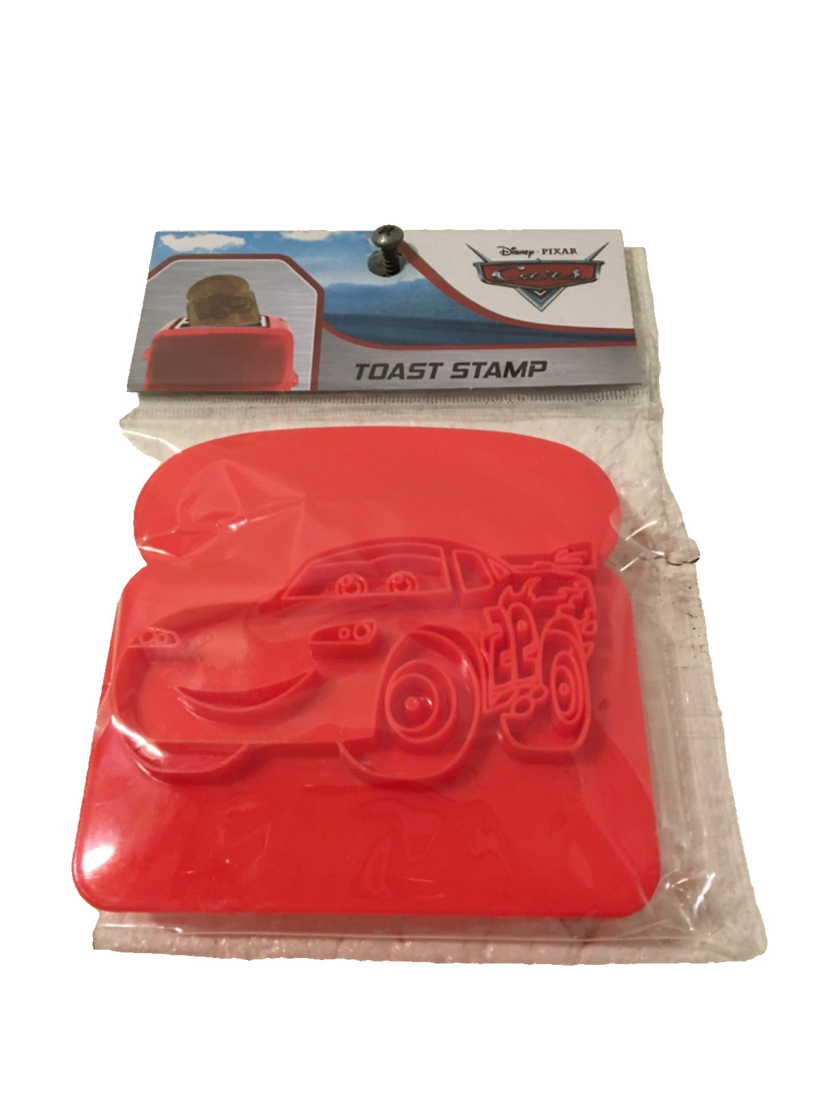 Disney Pixar Cars Lightening McQueen Picture Toast Stamp NWT