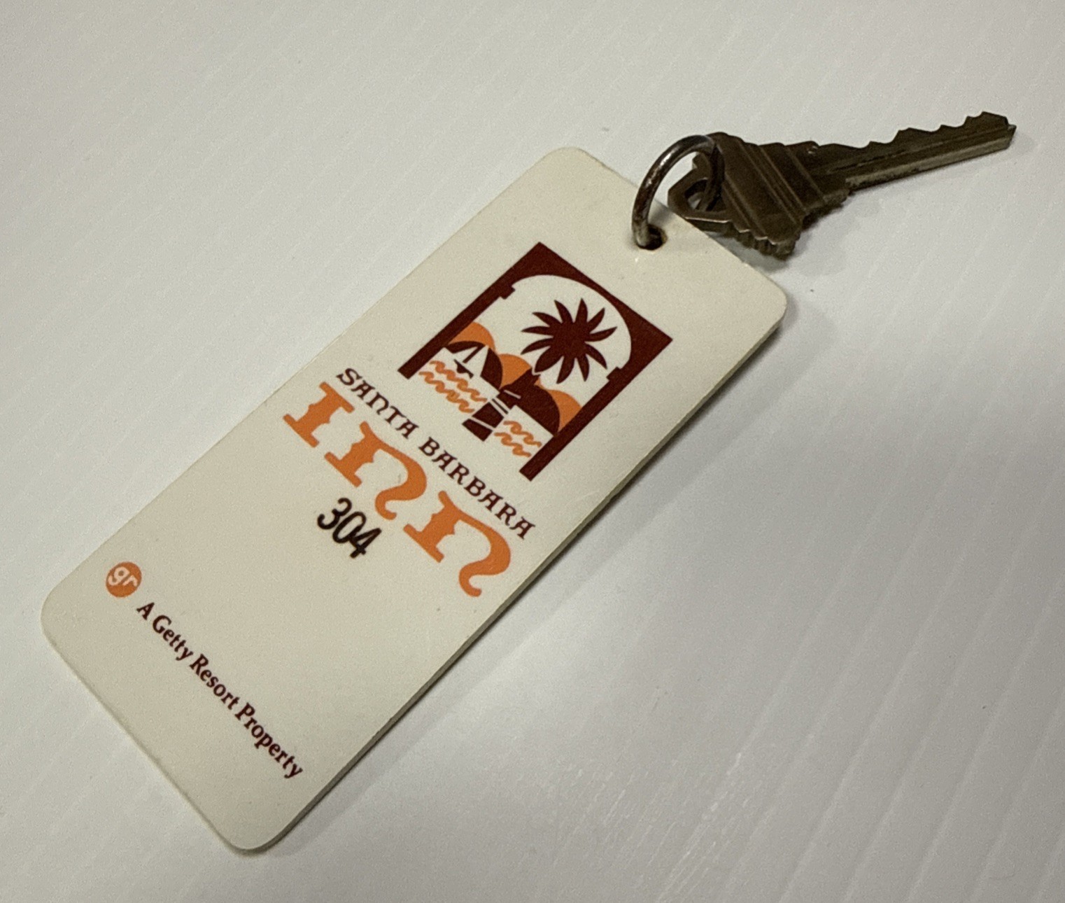 Vintage Santa Barbara Inn Key & Fob Room #304 Getty Resort SB California CA