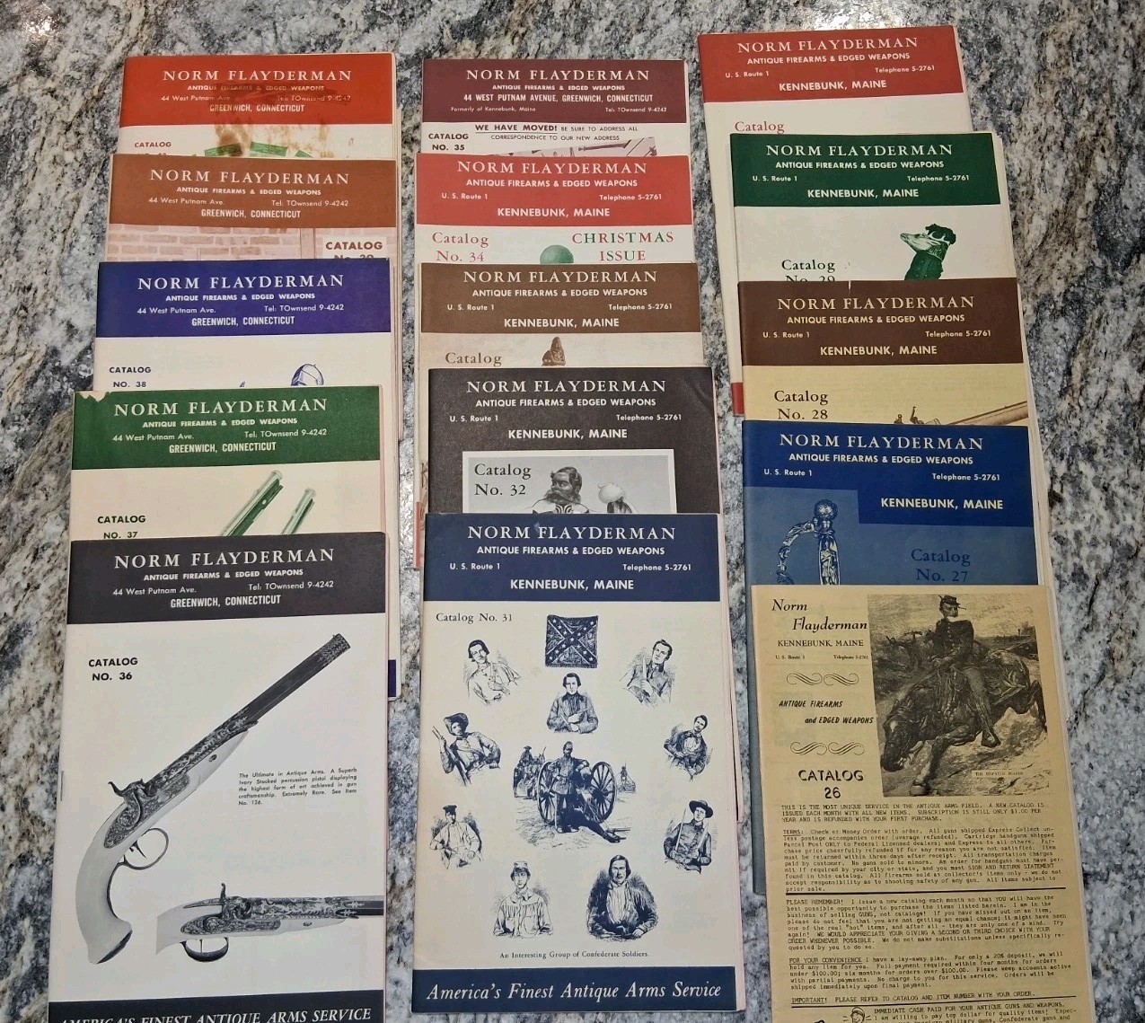 LOT OF 15 (+) VINTAGE - Norm Flayderman Arms & Armor Pricing Guides ‼️