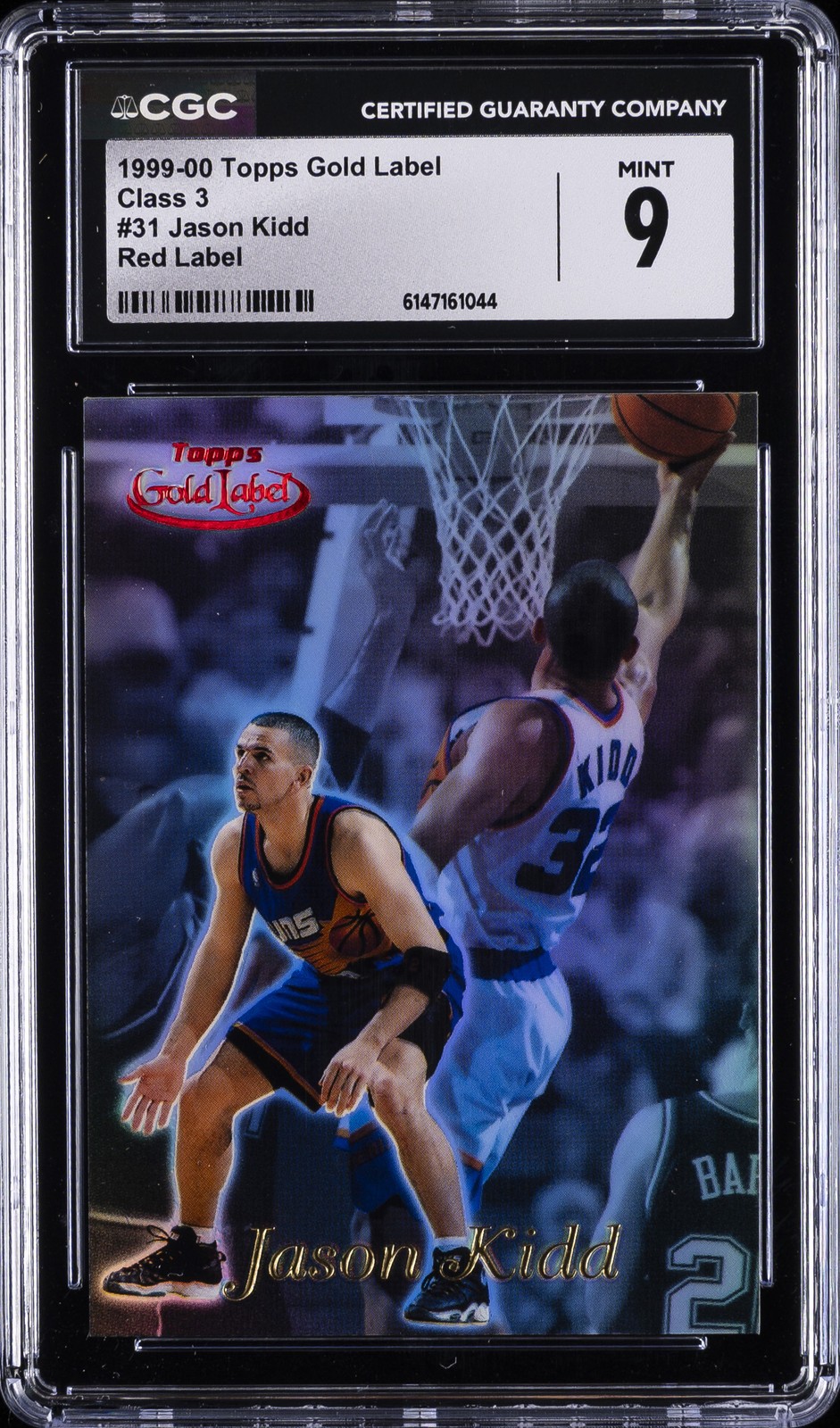 1999-00 TOPPS GOLD LABEL RED LABEL #31 CLASS 3 JASON KIDD CGC 9