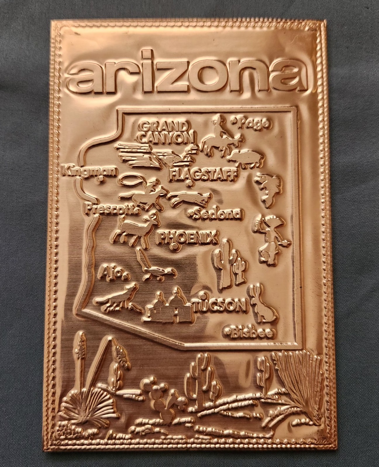 ARIZONA Unused Vintage Postcard KOPPER KARD Unposted Grand Canyon