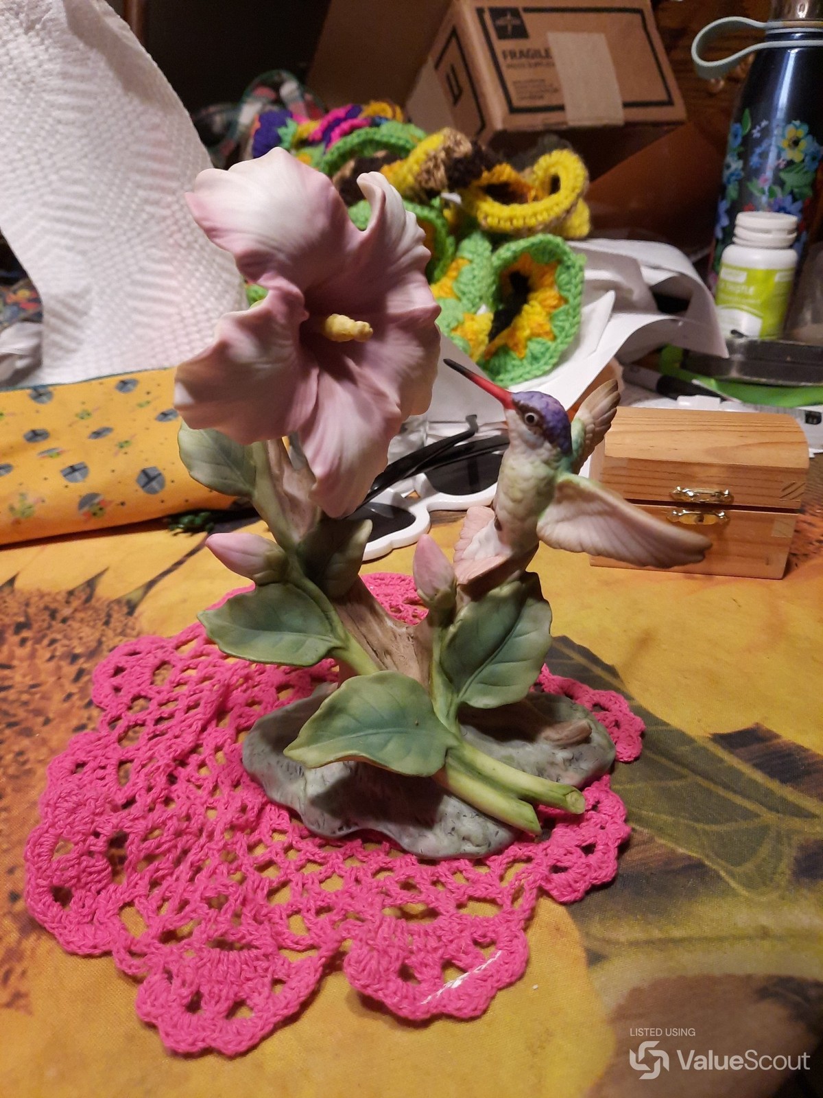 HOMCO Masterpiece Porcelain Glory of Nature Hummingbird 1991