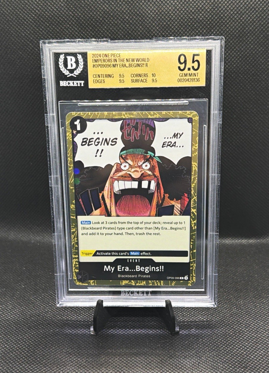 Beckett (BGS) 9.5 One Piece OP09-096 Blackbeard My Era...Begins