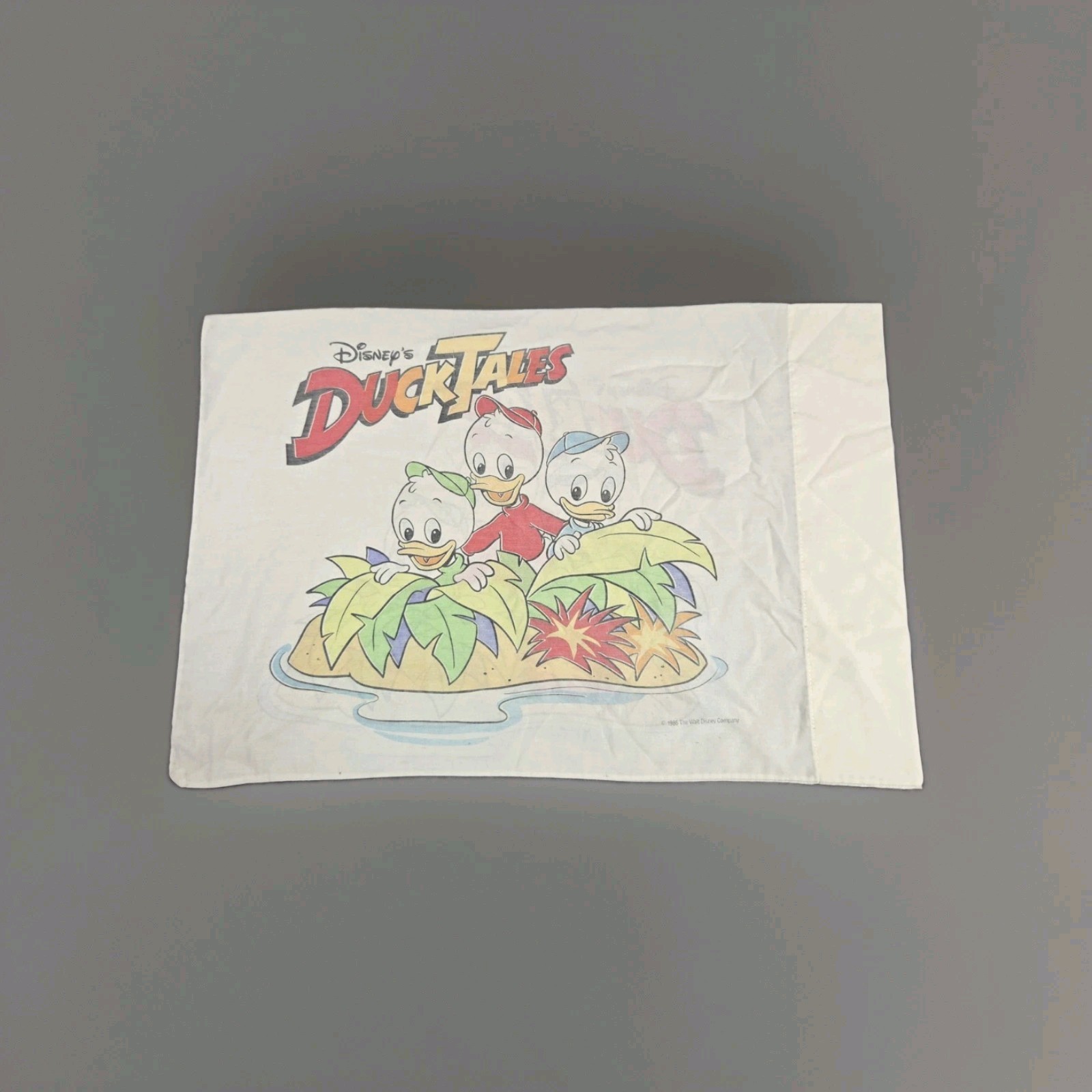 Disney DuckTales Pillowcase Double-Sided Huey Dewey Louie Vintage 1986 C12