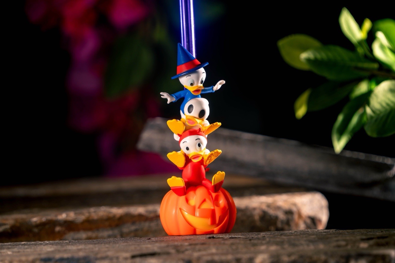2026 Disney Parks Halloween Huey, Dewey & Louie Straw Topper IN HAND