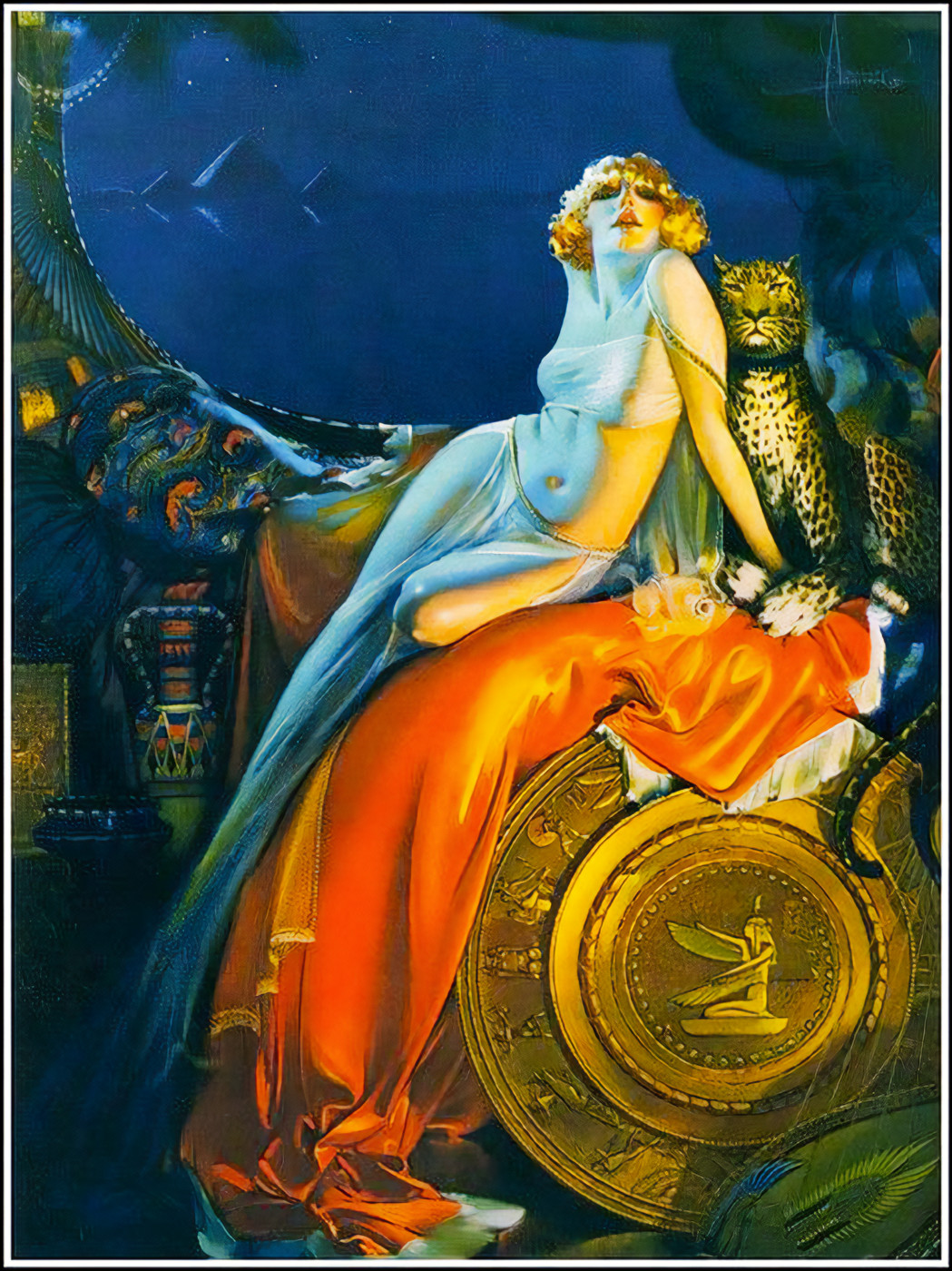 Vintage 1920s Art Deco Cleopatra  Poster - 24x36” by Ralph Armstrong