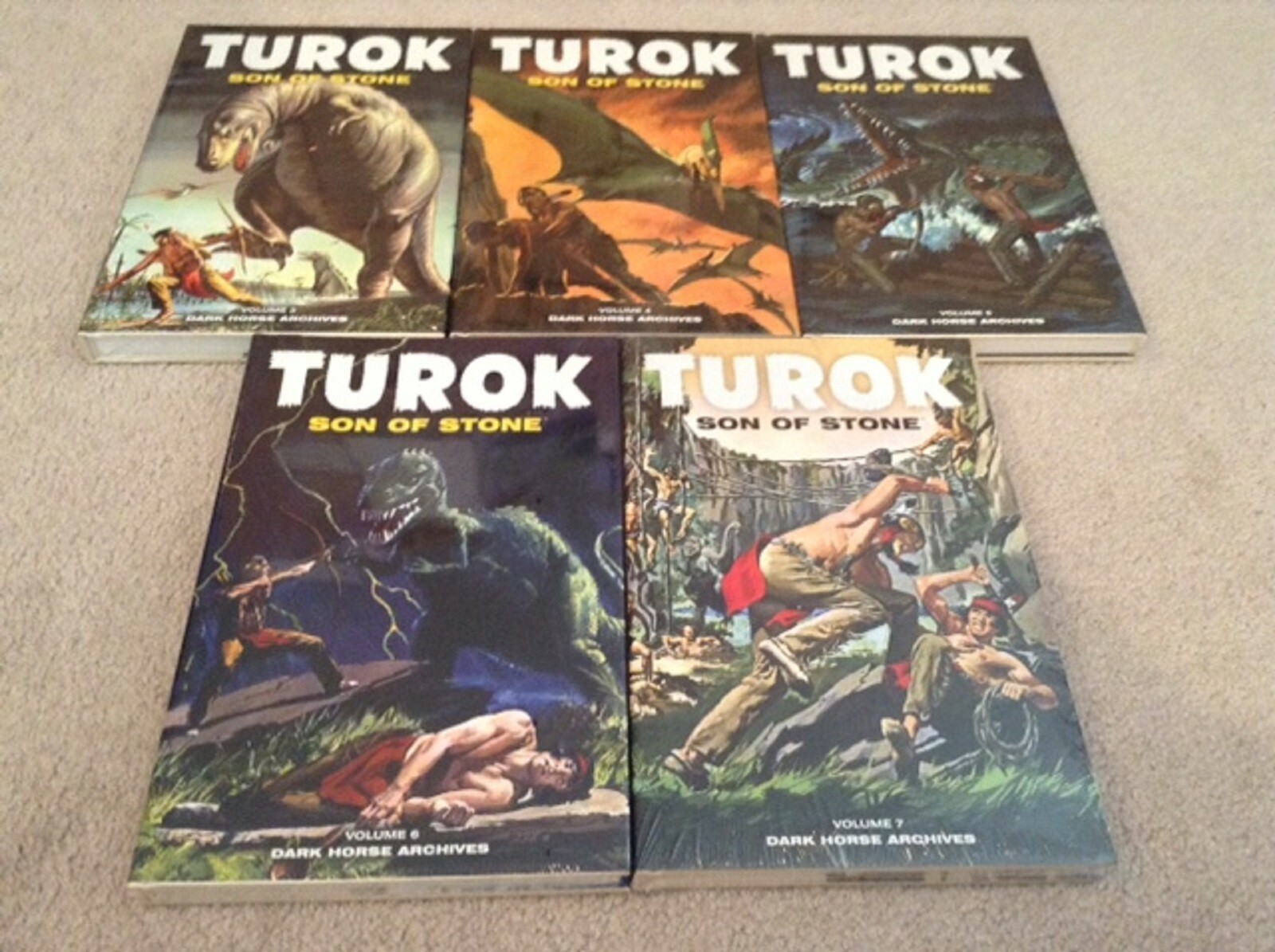 Turok Son of Stone Archives Volumes 3, 4, 5, 6 & 7 Books - Dark Horse - Damaged