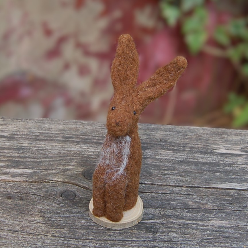 Handmade Needle Felted  Brown Hare