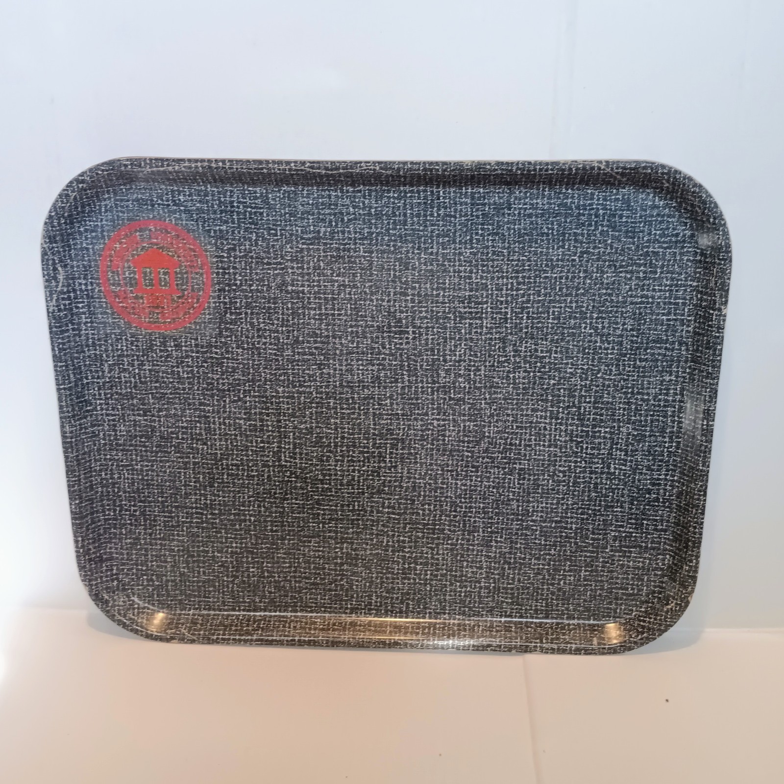 Vtg Mercer University Cafeteria Tray-Boltabest 297-Woven Design-Macon Georgia