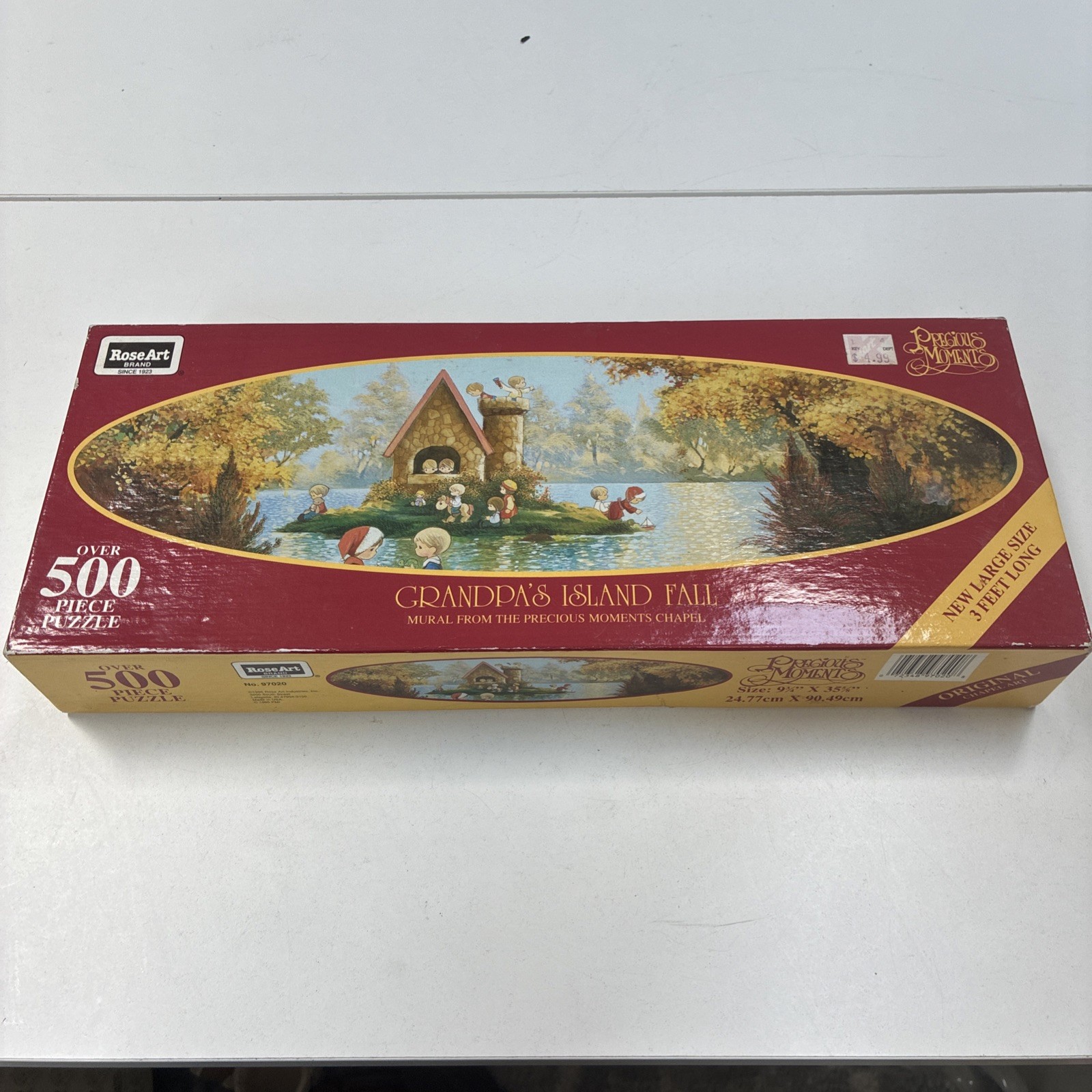 Precious Moments Grandpa’s Island Fall 500+pc Puzzle RoseArt 97020 SEALED 1995