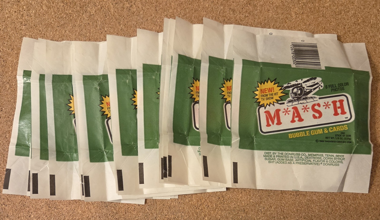14 Vintage 1982 Donruss M*A*S*H TV Show Trading Card Wax Wrapper Clean Lot MASH 