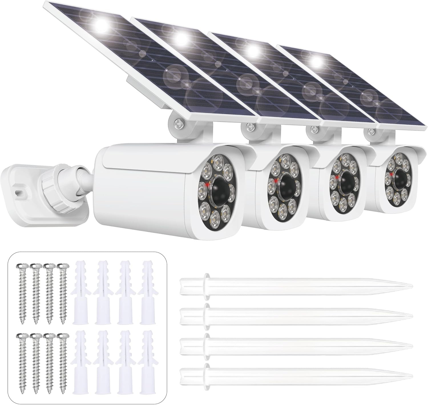 Solar Motion Lights Outdoor, Solar Security Lights, 2000LM, 4 Pack Solar Motion Lights Outdoor, Solar Security Lights, 2000LM, 4 Pack