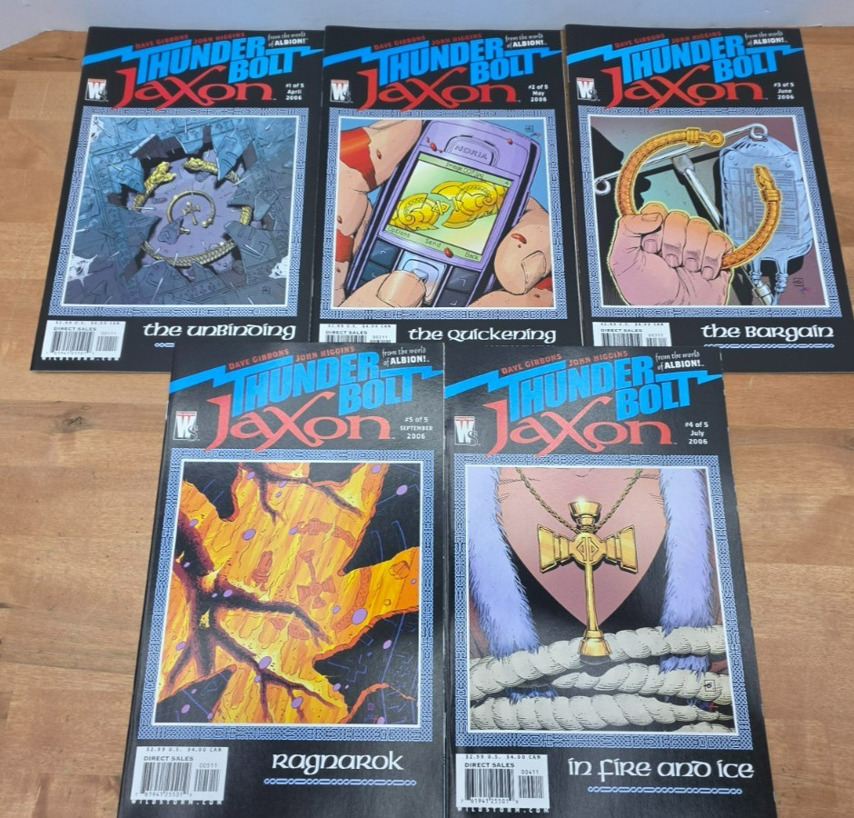 Thunderbolt Jaxon #1-5 Complete Miniseries Wildstorm 2006 Dave Gibbons Thunderbolt Jaxon #1-5 Complete Miniseries Wildstorm 2006 Dave Gibbons