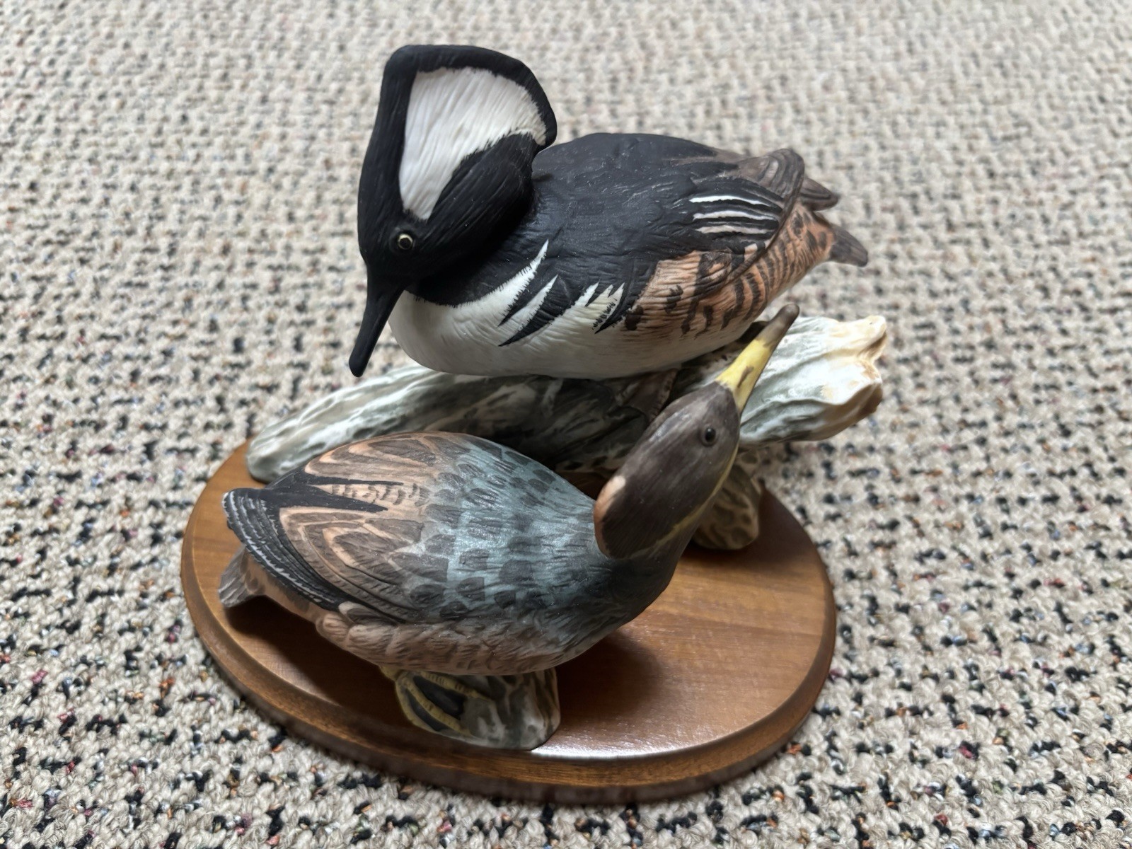Enesco Forever Nature Series By Fred Aman Mergansers Sculpture (Signed/Numbered)