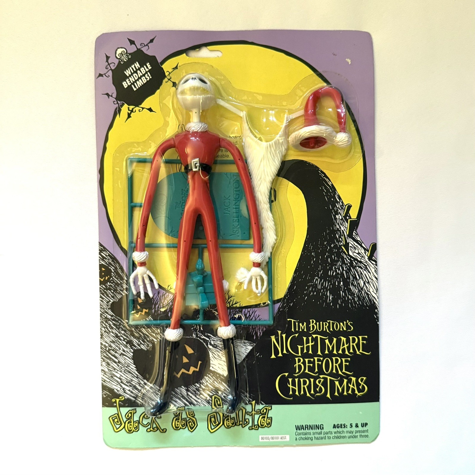 1993 Hasbro Nightmare Before Christmas Jack as Santa Figure Unopened 