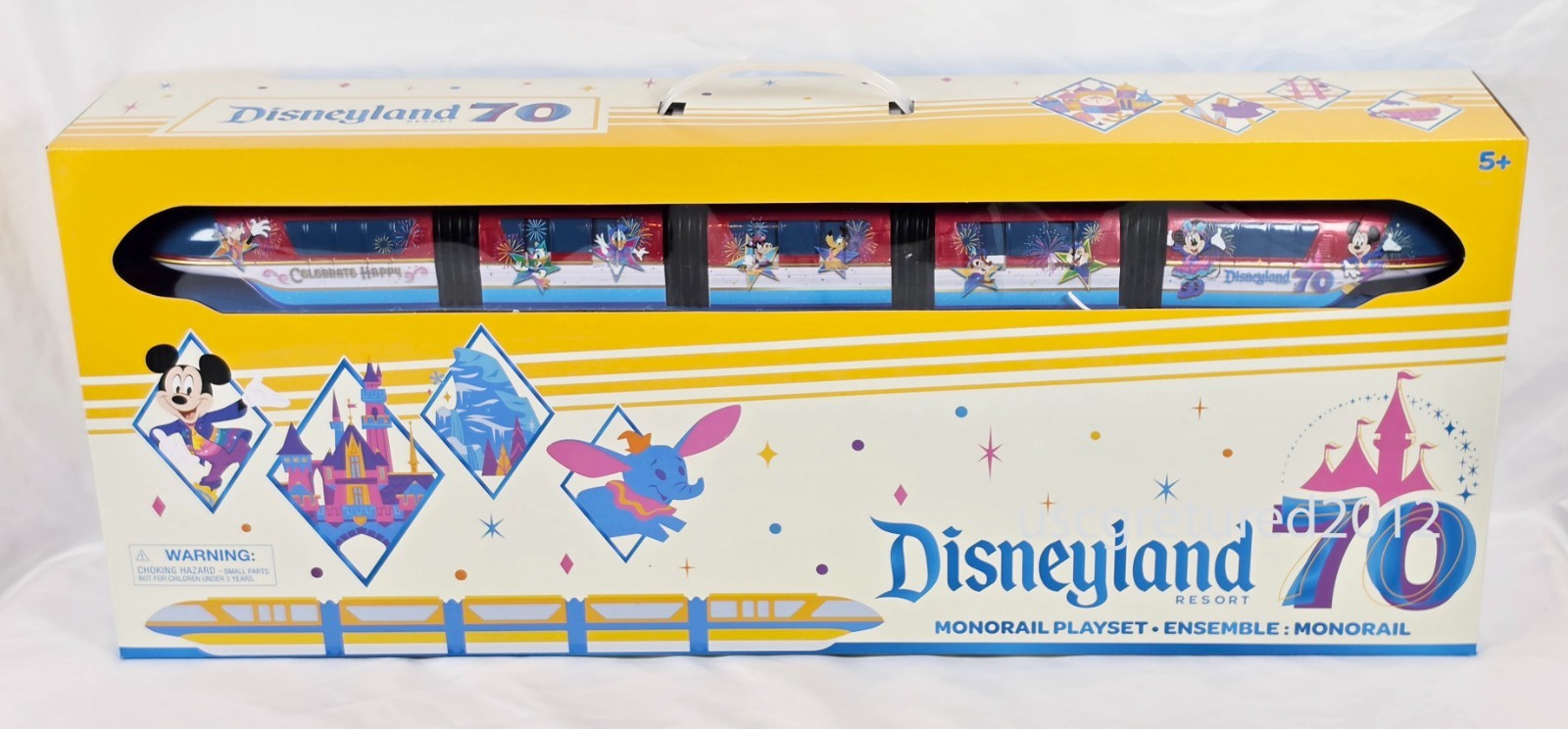 NEW SEALED Disneyland 70th Anniversary Monorail Play Set Resort Parks Toy