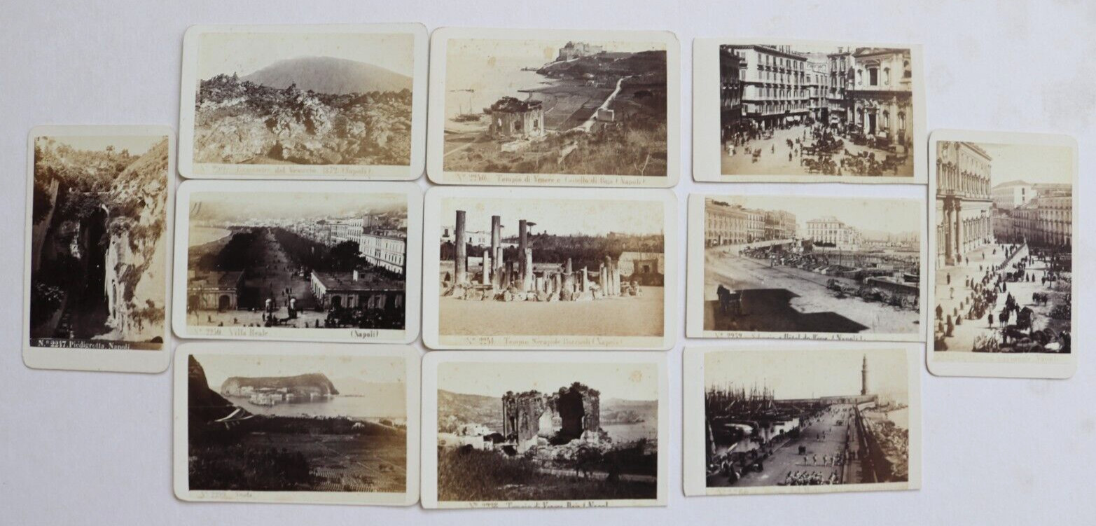 Italy, Napoli, Naples, Georges SOMMER, 11 CDV Collection Of Photos, ca. 1870 Italy, Napoli, Naples, Georges SOMMER, 11 CDV Collection Of Photos, ca. 1870