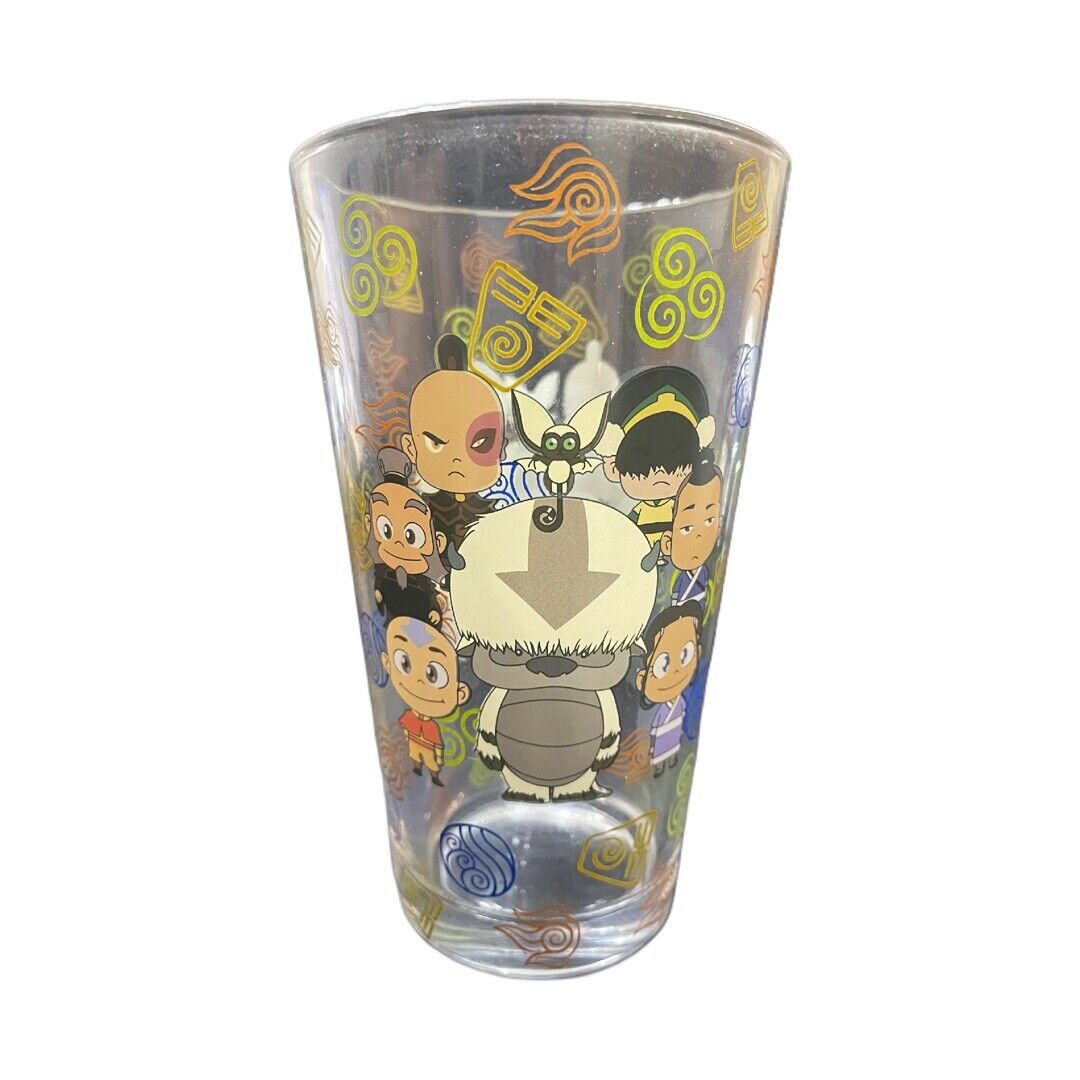 Avatar: The Last Airbender 16oz Collector's Glass Aang Avatar State Nickelodeon