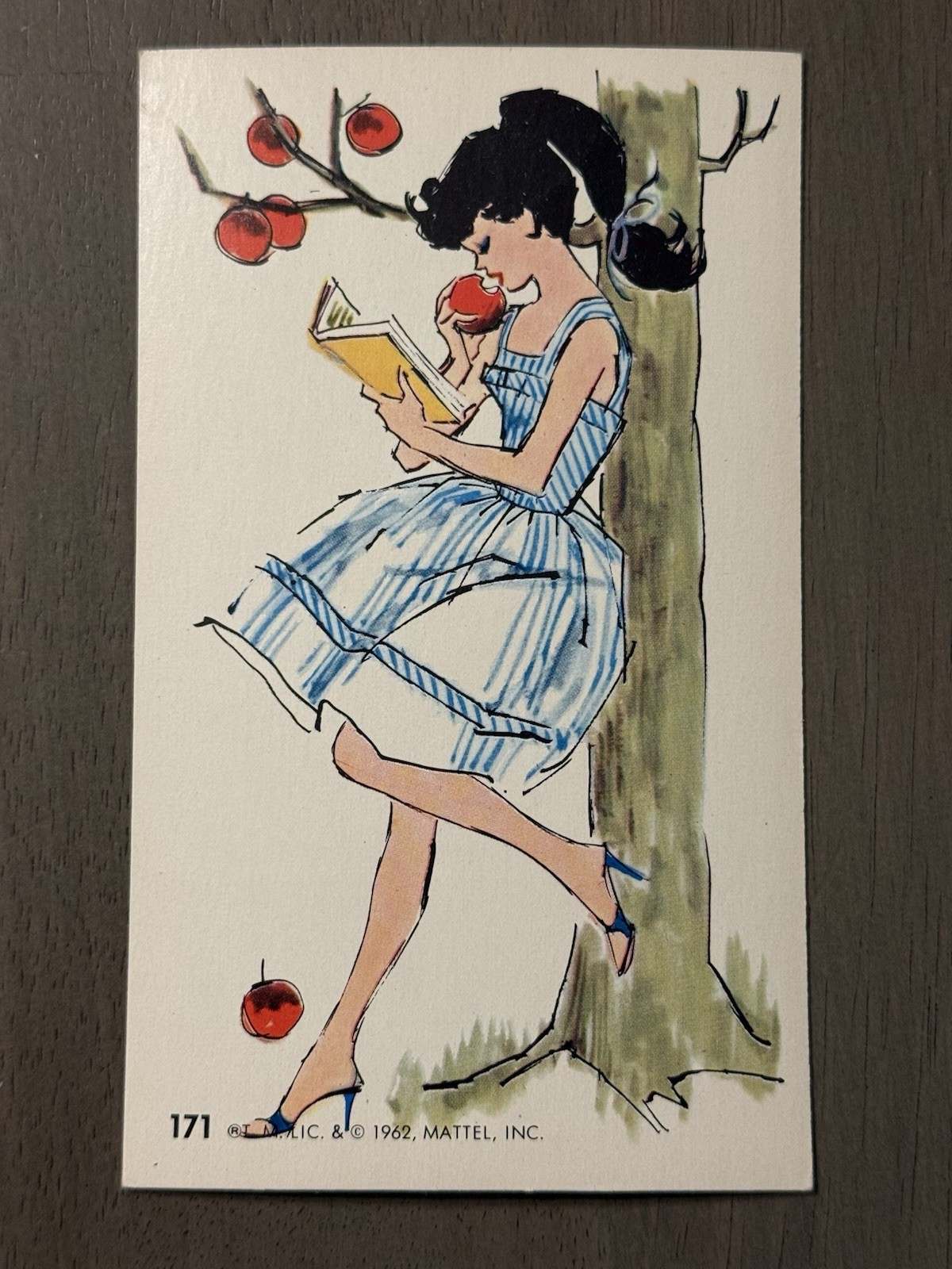 RARE 1962 DYNAMIC TOY JUMBO BARBIE CARD #171