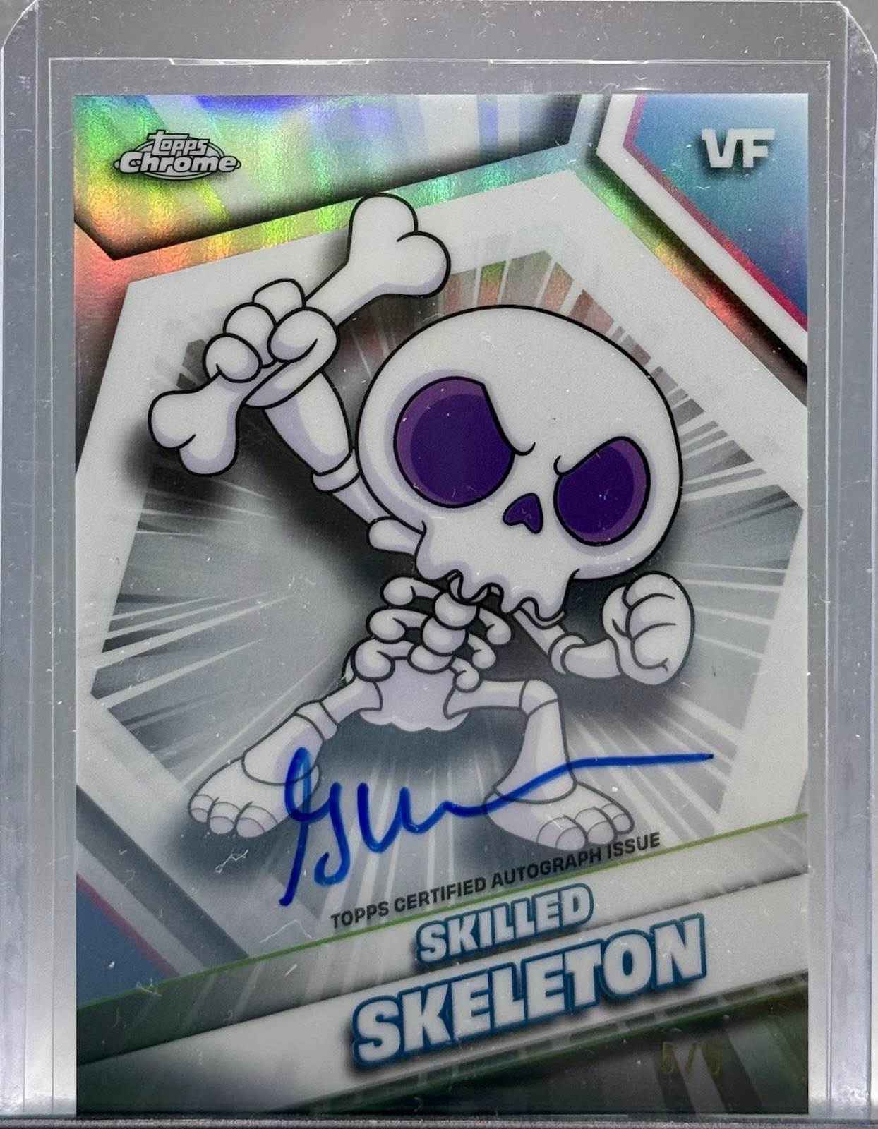 2026 Topps Chrome VeeFriends Skilled Skeleton #159 Gary Vee Auto /5 2026 Topps Chrome VeeFriends Skilled Skeleton #159 Gary Vee Auto /5