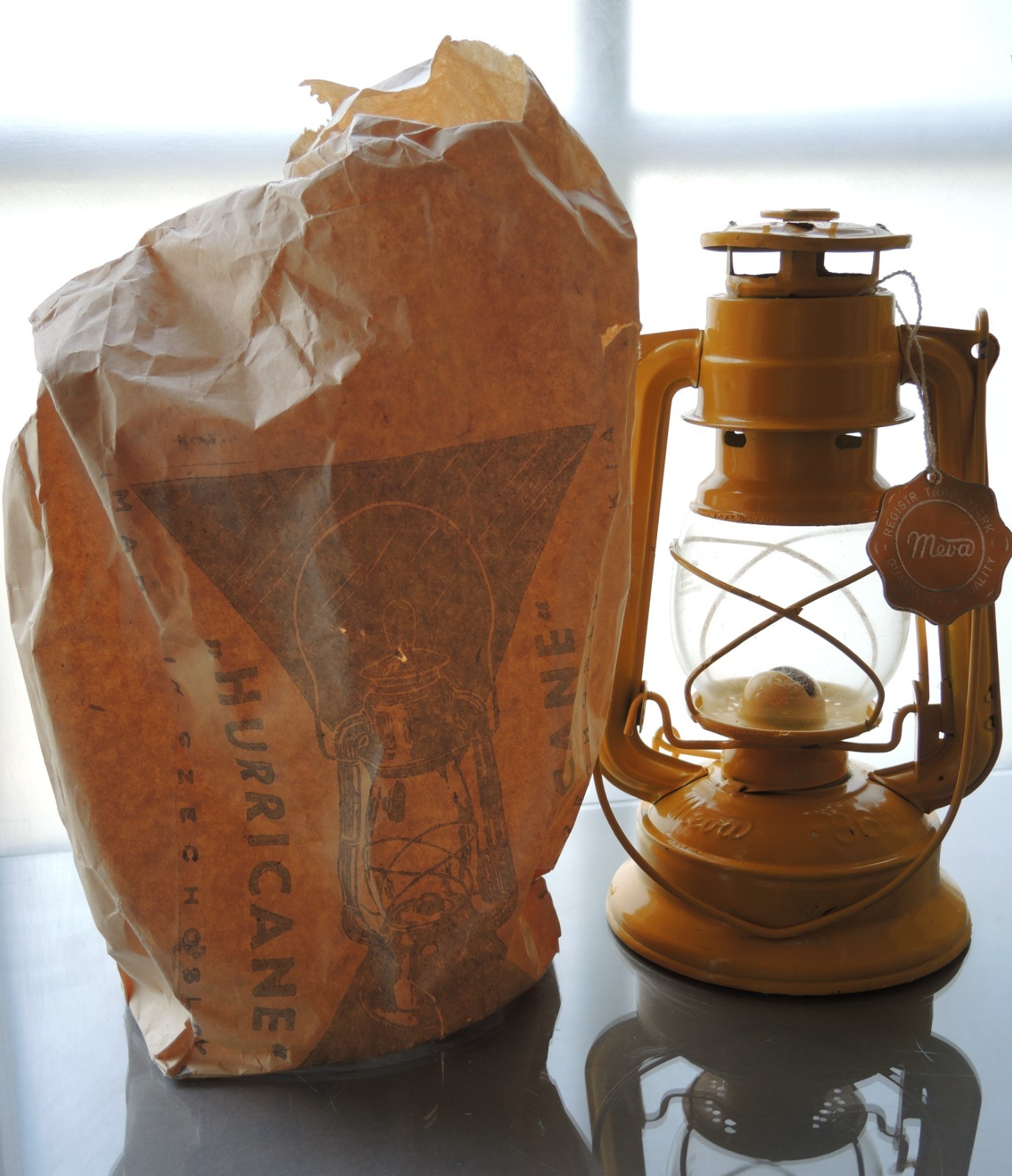 Vintage Meva 864 Kerosene Lantern – New Old Stock, Czechoslovakia