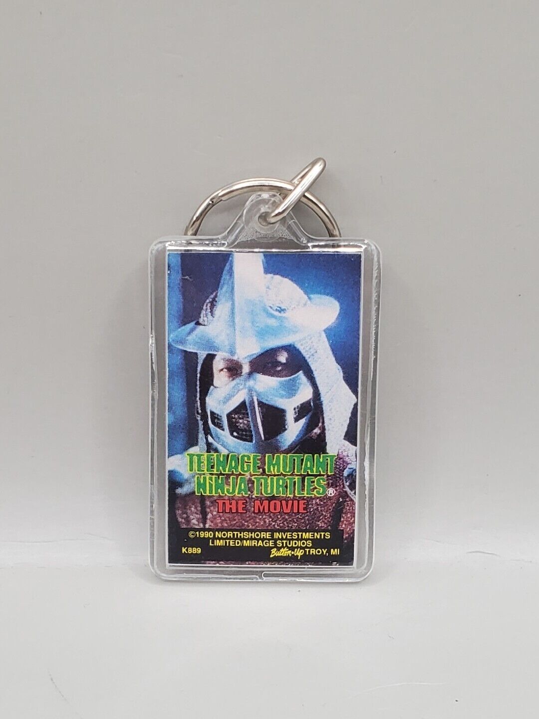 Vtg Teenage Mutant Ninja Turtles~The Movie~1990 Shredder Keychain~FREE SHIPPING