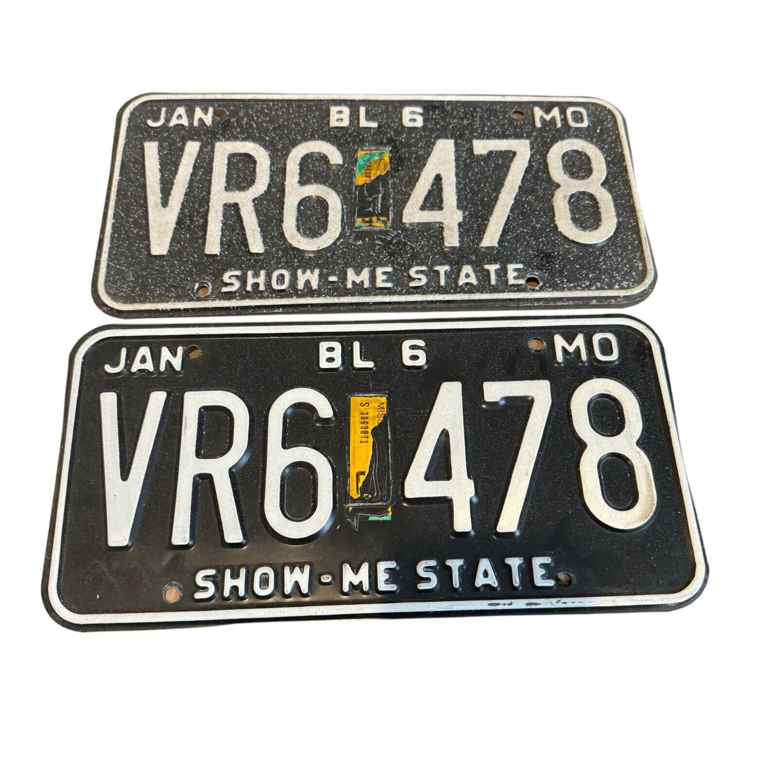 Missouri License Plate 1990 - 