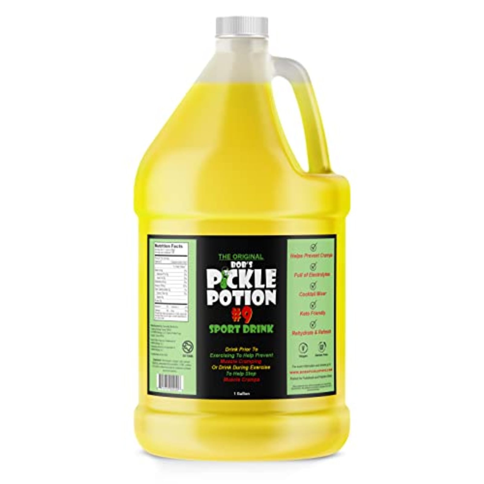 Bob's Pickle Potion #9 Dill Pickle Juice Sports Drink 128 Fl Oz Gallon
