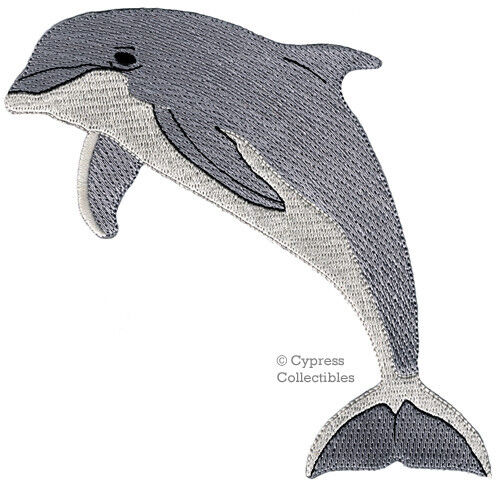 BOTTLENOSE DOLPHIN PATCH embroidered iron-on PORPOISE OCEAN SEA FLIPPER CUTE new