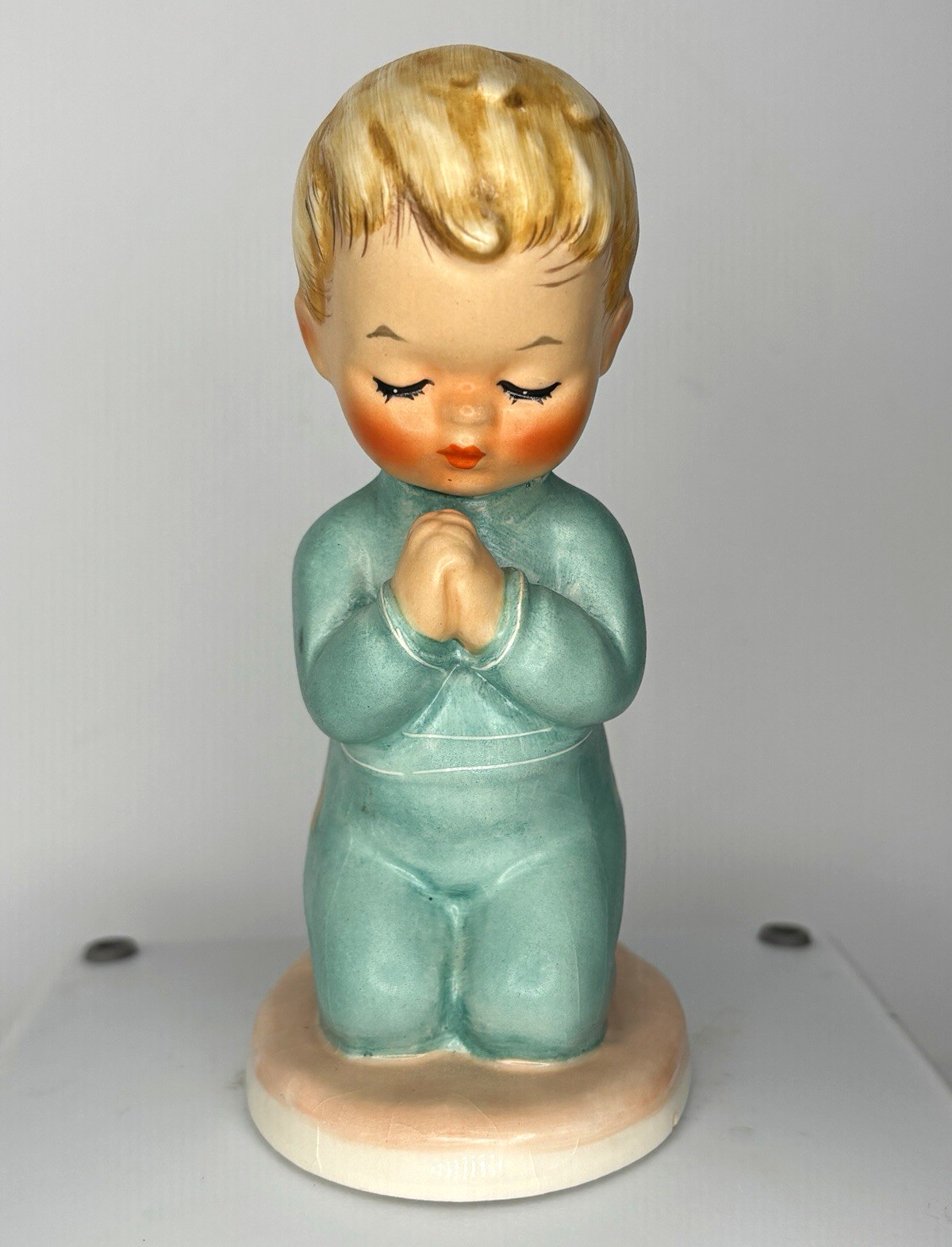 Vintage Goebel Charlot Byj 16 “Bless Us All” Praying Boy W Germany 1957